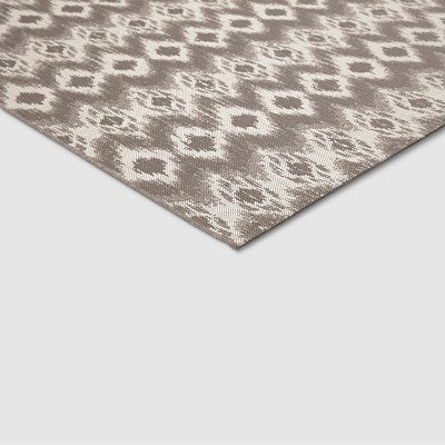  Ikat Outdoor Rug Taupe - Threshold