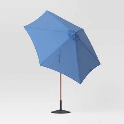  9'x9' Market Patio Umbrella - Light Wood Pole - Threshold™