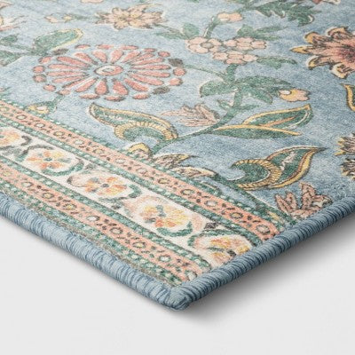  2'x3' Laurel Comfort Mat Accent Rug Blue - Threshold™
