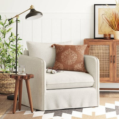  Berea Slouchy Lounge Chair With French Seams - Threshold™
