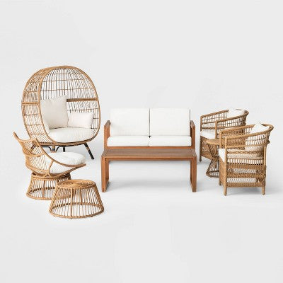  Coastal Casual 7pc Patio Conversation Set