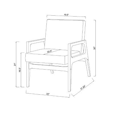  Peoria Wood Armchair - Threshold™