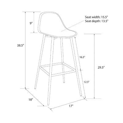  Copley Barstool - White - Threshold™