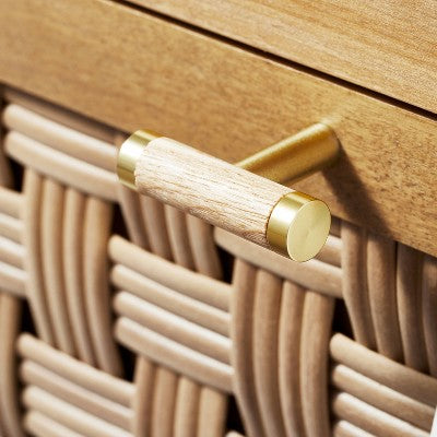  Palmdale Nightstand Woven 1 Drawer Natural - Threshold™ Designed With Studio McGee