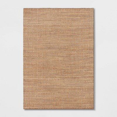  Kingston Neutral Woven Rug - Threshold