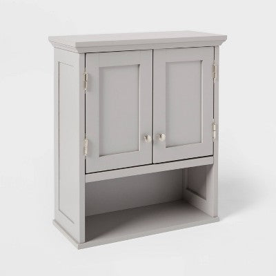  Wood Wall Cabinet Gray - Threshold™