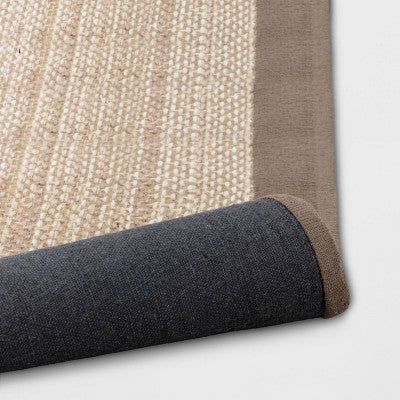  Solid Woven Border Rug - Threshold