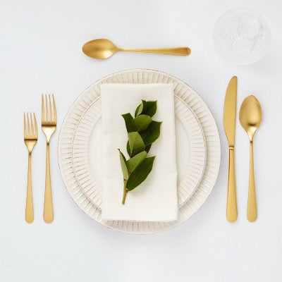  20pc Harrington Flatware Set Gold - Threshold™