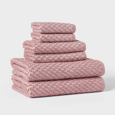  6pc Performance Plus Textured Dot Bath Towel Set - Threshold™