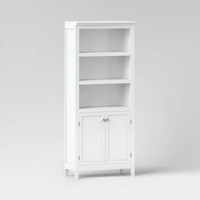  72" Carson 5 Shelf Bookcase With Doors - Threshold