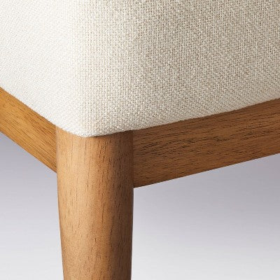  Howell Upholstered Loveseat With Wood Base Cream - Threshold™ Designed With Studio McGee