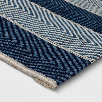  Outdoor Rug Beach Stripe Blue - Threshold™