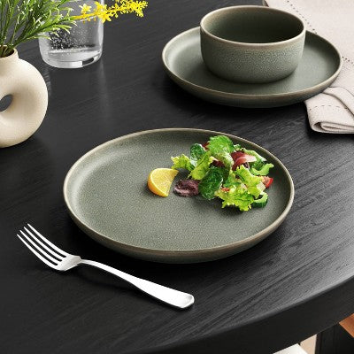  Stoneware Tilley Salad Plate Olive Green - Threshold™
