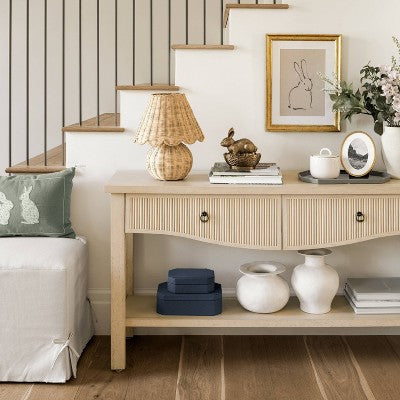  Elder 60" Console Table Natural - Threshold™ Designed With Studio McGee Assembly Required