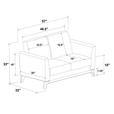  Middlefield Loveseat - Threshold™