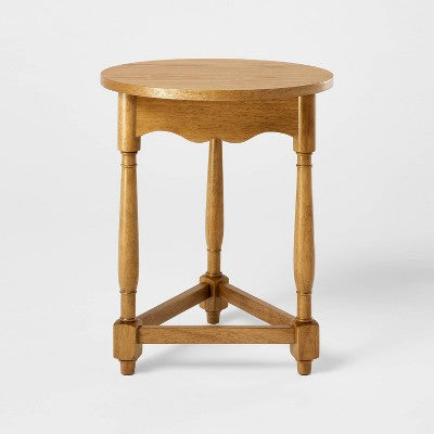  Scalloped Accent Table Light Oak - Threshold™ Designed With Studio McGee