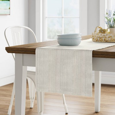  Cotton Solid Table Runner White - Threshold™