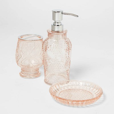  Glass Soap/Lotion Dispenser Blush - Threshold™