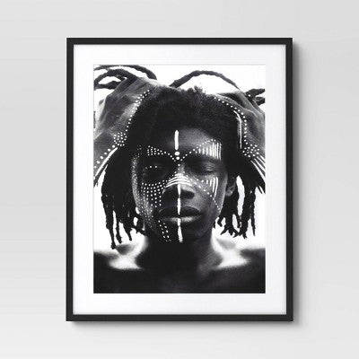  24" X 30" 2pc Cultural Framed Wall Posters - Threshold™: Modern Art Lithograph, Black Frame