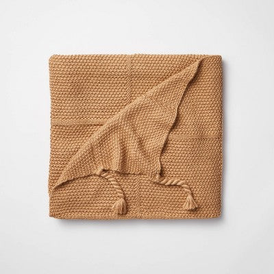  Windowpane Knit Throw Blanket With Tassels - Threshold™ Designed With Studio McGee