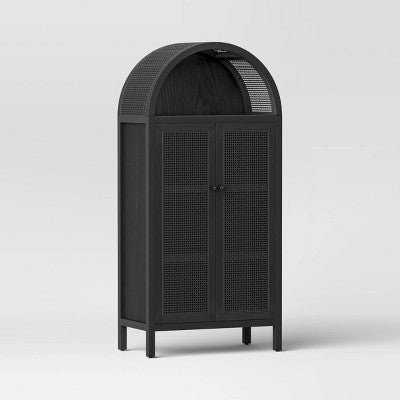  Woven Arched Wood Cabinet - Threshold™