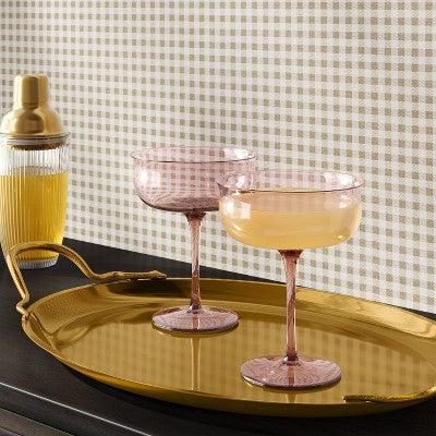  13oz Vintage Stemmed Tall Coupe Cocktail Rustic Barn - Threshold™