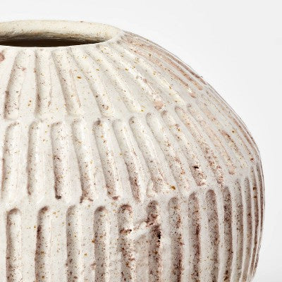  Small Carved Cream Vase - Threshold™ Designed With Studio McGee
