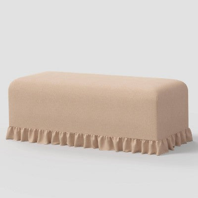  Ruffle Slipcover Dining Bench - Threshold™ Designed With Studio McGee