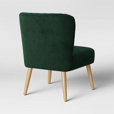  Chelidon Velvet Slipper Chair Green - Threshold™