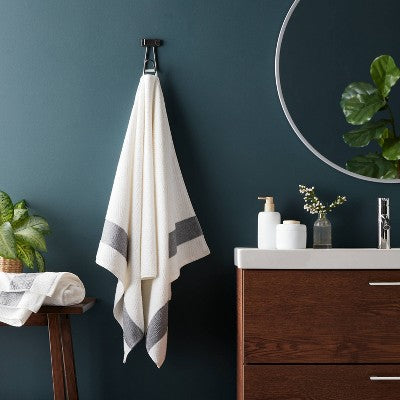  Traditional Crinkle Border Towel White - Threshold™