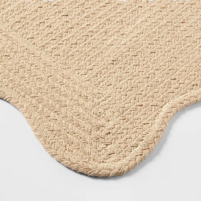  20"x30" Coastal Scallop Edge Bath Rug Cream - Threshold™