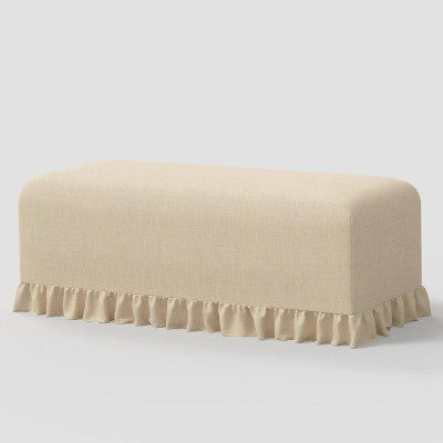  Ruffle Slipcover Dining Bench - Threshold™ Designed With Studio McGee