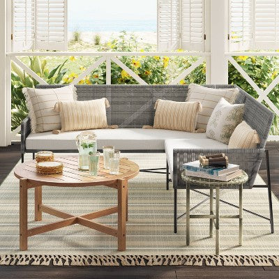  Tucker Wicker Patio Accent Table - Threshold™ Designed With Studio McGee
