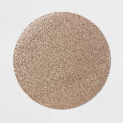  15" Round Pebble Faux Leather Charger - Threshold™