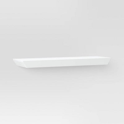  Wedge Shelf With Rod Bracket White - Threshold™