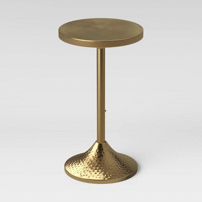  Lasker Patina Brass Drink Table Brass - Threshold™