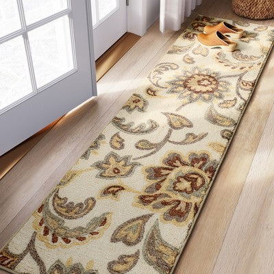  2'x7' Runner Floral Paisley Rug Beige - Threshold™