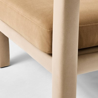  Upholstered Sculptural Accent Chair Brown - Threshold™ Designed With Studio McGee