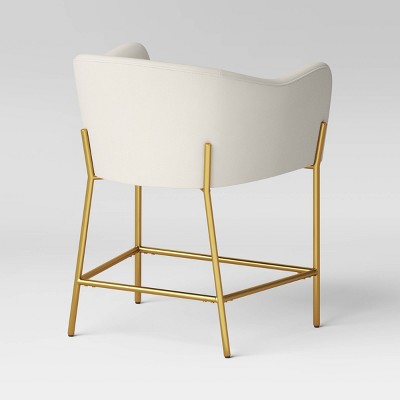  Gladden Barrel Counter Height Stool Cream Boucle/Brass - Opalhouse™ Designed With Jungalow™