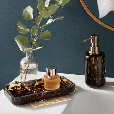  Colored Glass Tortoise Bath Tray - Threshold™