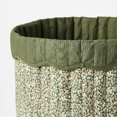  Large Floral Canvas Storage Basket - Threshold™ Designed With Studio McGee