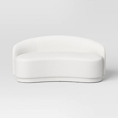  Lupine Curved Loveseat Cream Boucle - Threshold™