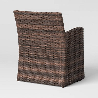  Halsted 5pc Wicker Small Space Patio Furniture Set - Threshold
