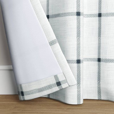  1pc Blackout Window Curtain Panel Gray - Threshold™