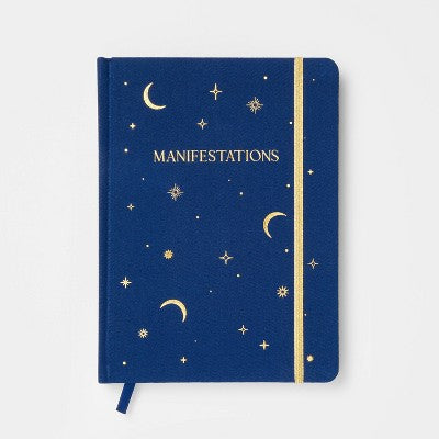  240pg College Ruled Journal 8"x6" Celestial Manifestations - Threshold™: Hard Cover, Lined Paper, Blue,