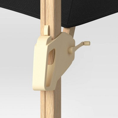  11'x11' Offset Patio Umbrella - Light Wood Pole - Threshold™