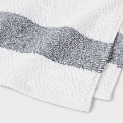  Traditional Crinkle Border Towel White - Threshold™