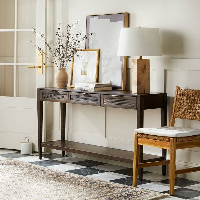  East Bluff Woven Drawer Console Table - Threshold™ Designed With Studio McGee