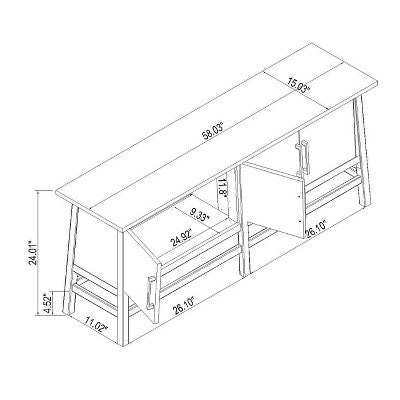  Haverhill TV Stand For TVs Up To 50" Brown - Threshold™