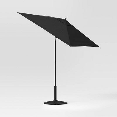  6' Square Outdoor Patio Market Umbrella With Black Pole - Threshold™
